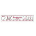 Kitchen and Bath Ruler w/ Fixture Cutouts (10.75"x2"x0.03")